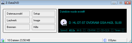 Sicherung auf DVD und CD