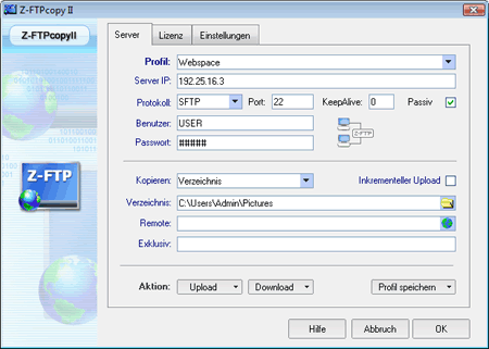 FTP Copy Programm NT / 2000 / XP / Vista / 7