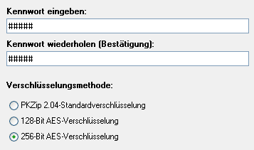 Backup Software mit AES-Verschl�sselung