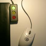 Backup Ampel am Schreibtisch