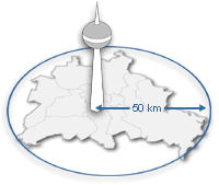 50km Radius