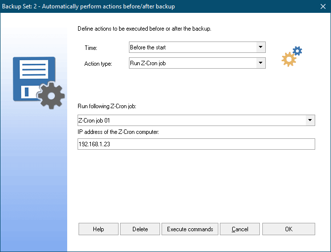 Automated Actions in a Network Run Z-Cron job on remote computer