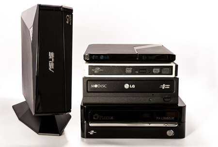 Backup auf DVD / Blu-Ray Blu-Ray & DVD drives