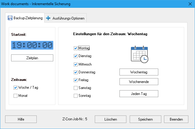 Zeitplanung Z-Cron Task
